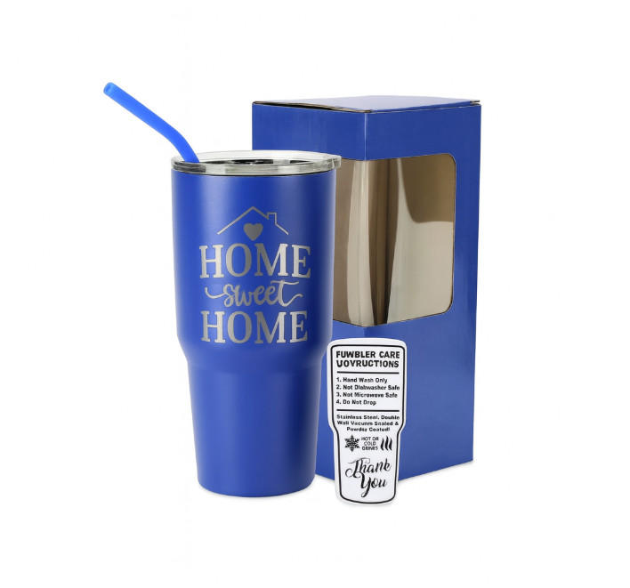 30oz powder coated tumbler with personalization